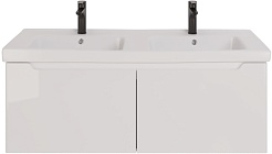 Dreja Тумба с раковиной W 125 подвесная белая – фотография-3